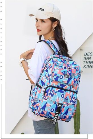 ORILOOSEN Leisure Backpack for Girls,School Bookbags for Primary and Middle School,Water Resistan Backpack (Blue), Medium in Kuwait