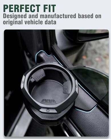 حاملات أكواب الباب لملحقات Jeep Wrangler JL/Gladiator JT 2018-2024 للسائق/الجانب الأيسر على النافذة in Kuwait