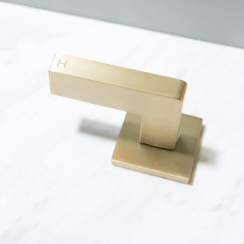 Brass brushed bronze 2-handle Waterfall Widespread Bathroom Sink Faucet with Drain Assembly, Brushed Brass Gold in Saudi Arabia