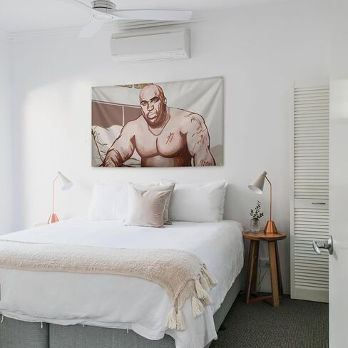 Barry Cartoon Wood Graffiti Funny and Meme Tapestries Aesthetic Decoration Banner Flag 3×5FT Gym Bedroom Door College Dormitory Party Wall Hanging Banner Decoration in Saudi Arabia