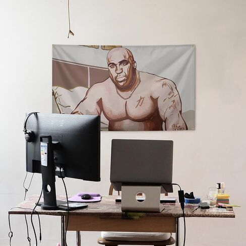 Barry Cartoon Wood Graffiti Funny and Meme Tapestries Aesthetic Decoration Banner Flag 3×5FT Gym Bedroom Door College Dormitory Party Wall Hanging Banner Decoration in Saudi Arabia