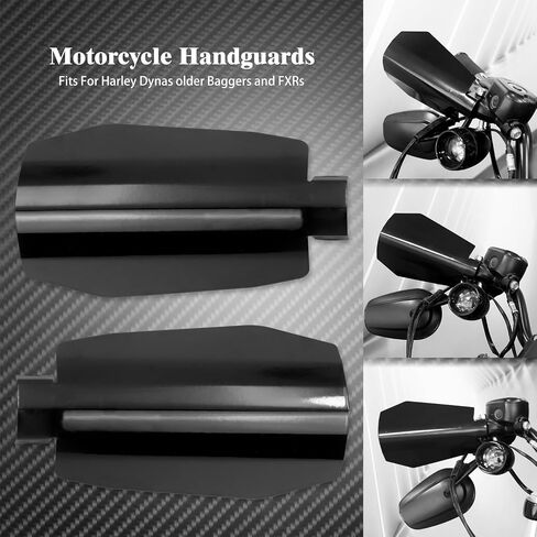 واقيات اليد للدراجة النارية قطع التابوت مناسبة لدراجات Harley Dyna Sportster XL Touring Street Glide Road King Electra Glide Bagger (صغير) أسود غير لامع in Kuwait