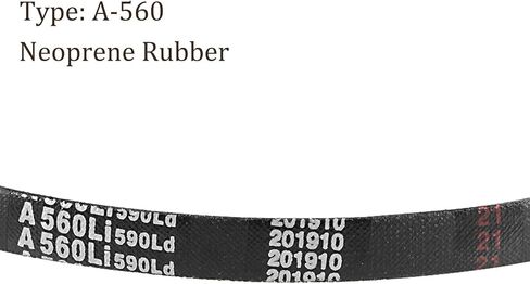 قطعتان من حزام المحرك A-560Li/A22 على شكل حرف V - [عرض 13 مم × ارتفاع 8 مم] حزام محرك مطاطي على شكل حرف A ملفوف لاستخدام ناقل الحركة، محيط داخلي 560 مم in Saudi Arabia
