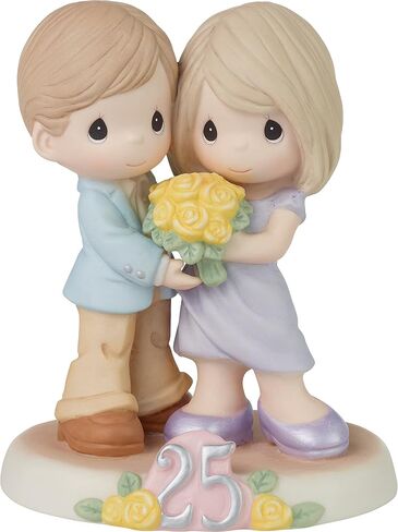 Precious Moments 223017 Twenty-Five Happy Years Together Bisque Porcelain Figurine in Saudi Arabia