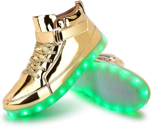 بادجين حذاء رياضي وامض LED قابل لاعادة الشحن بمنفذ USB للنساء / الرجال in Kuwait