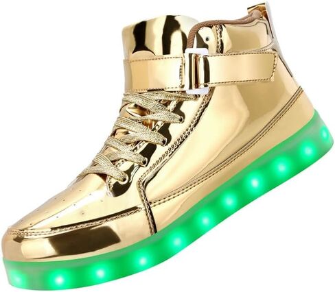 بادجين حذاء رياضي وامض LED قابل لاعادة الشحن بمنفذ USB للنساء / الرجال in Kuwait