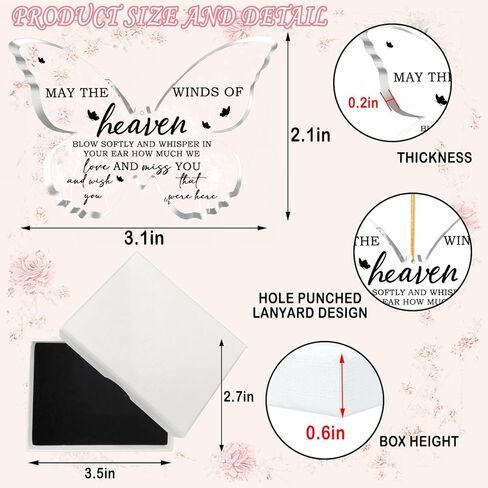 هدايا زينة عيد الميلاد للحفيدة - هدايا الحفيدة من الجدة - هدايا تذكارية لحفلات أعياد الميلاد والتخرج للحفيدة - زينة شجرة عيد الميلاد على شكل فراشة in Kuwait