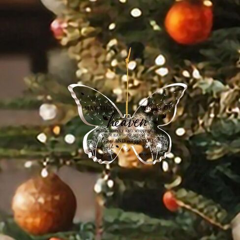 هدايا زينة عيد الميلاد للحفيدة - هدايا الحفيدة من الجدة - هدايا تذكارية لحفلات أعياد الميلاد والتخرج للحفيدة - زينة شجرة عيد الميلاد على شكل فراشة in Kuwait