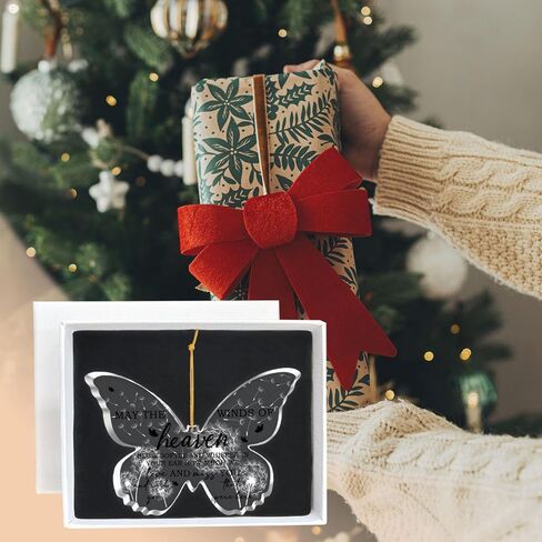 هدايا زينة عيد الميلاد للحفيدة - هدايا الحفيدة من الجدة - هدايا تذكارية لحفلات أعياد الميلاد والتخرج للحفيدة - زينة شجرة عيد الميلاد على شكل فراشة in Kuwait