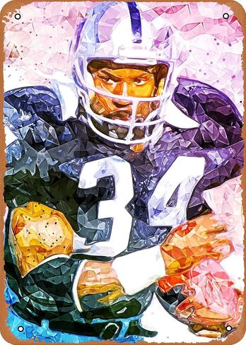 Sports and Musics Bo Jackson Wall Art 12"x 8" Metal Tin Retro Vintage Sign in Saudi Arabia