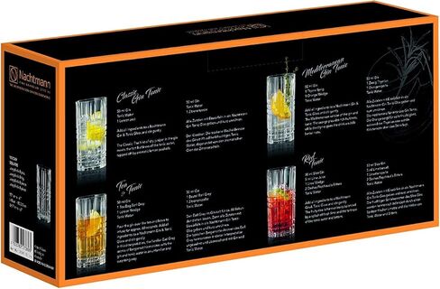 مجموعة Nachtmann Square Collection Crystal 6 بوصة، مجموعة من 4 قطع، زجاج شفاف، للكوكتيلات أو المشروبات غير الكحولية، سعة 15 أونصة، آمنة للاستخدام في غسالة الأطباق in Kuwait