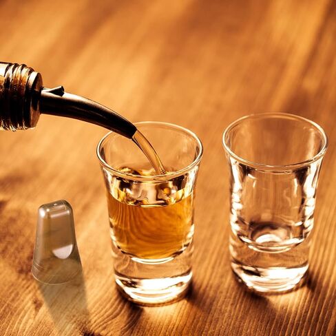 6 Pieces Chengu Pour Spout Covers Translucent Liquor Pourer Covers Universal Bottle Pour Dispenser Liquor Bottle Covers Liquor Bottle Covers Bottle Cover Dust for Home Kitchen Supplies (Champagne) in Saudi Arabia