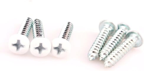 120 قطعة # 6 × 3/4 بوصة برغي خشب فيليبس برأس مقبب، براغي صفائح معدنية، مطلية بالزنك، رؤوس بيضاء in Kuwait