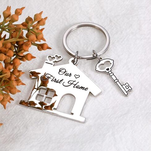 Housewarming Gifts for New House, New Home Gifts for Couple, First Home Keychain for Husband Wife, New Home New Adventures Gift for Women Men Friends,Birhday Christmas Gifts in Saudi Arabia