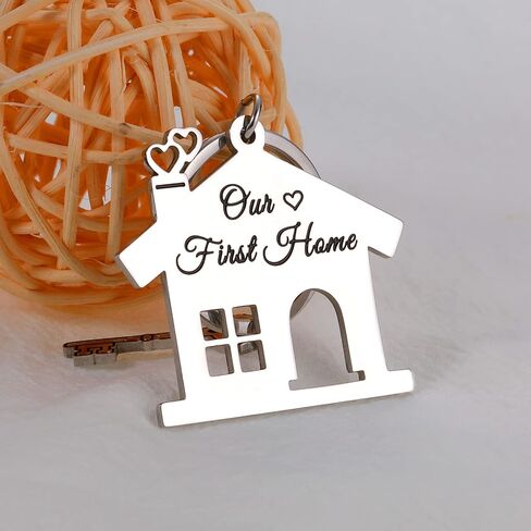 Housewarming Gifts for New House, New Home Gifts for Couple, First Home Keychain for Husband Wife, New Home New Adventures Gift for Women Men Friends,Birhday Christmas Gifts in Saudi Arabia