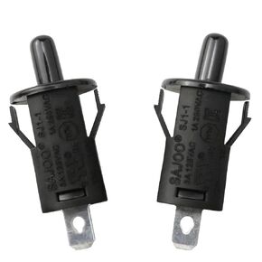 Haidong-Refrigerator Light Button switchAC 250V 3A Normally Closed Momentary Fridge Light Press Button Switch for Refrigerator or Freezer Application lighting-2PCS