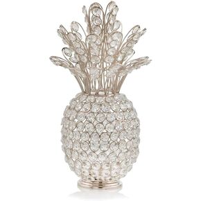 Modern Day Accents 5706 Pina Cristal Silver Pineapple, Home Decor, Kitchen Decor, Entryway Decor, Pineapple Decor, Pineapple Gifts, Kitchen Decor for Counter, Room Decor, Home Decor Kitchen, 12.5" H