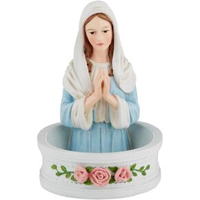 Autom Religious Madonna Rosary Holder Statue, Catholic Home Decor, 5 Inch