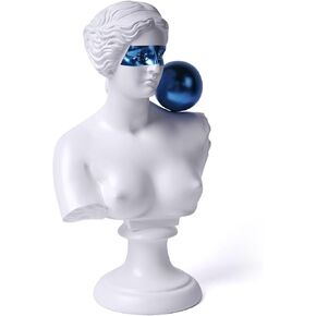 Modern Sculpture Decor Abstract Greek Bust Figurine Statue Gifts Table Centerpiece Home Decoration Polyresin Arts Crafts Black 14.2inch