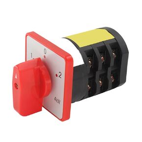 1Pcs Universal Changeover Selector Switch, Power Transfer Switch, 3 Positions 12 Terminals, HZ5D-20/4 M06 380V 20A Motor, Water Pump Generators, Rotary Cam Selector 4KW