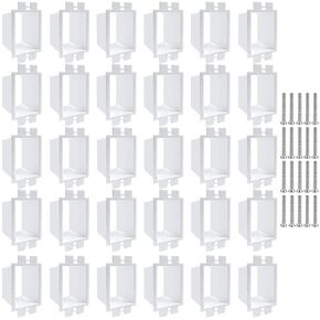 30 PCS BE1-2 Electrical Outlet Box Extenders with 60PCS Screws, (1-Gang) Electrical Power Single Gang Box Extender Electric Box Extender 1 Gang Power Switch Receptacles Accessories