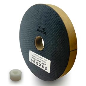 6" Bench Grinder Rubber 240# Grinding Polishing Wheel Rubber Sanding Disc, 6" Diameter, 3/4" Thick, 1" Arbor Hole, Including Arbor Reducers for 1/2", 5/8" & 3/4", 3,400 Maximum RPM** (Grit 240)