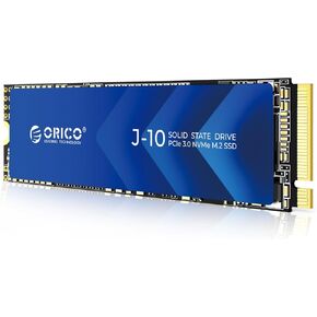 ORICO NVMe SSD 256GB M.2 with Heatsink, PCIe Gen3x4 2280 Internal Solid State Drive, SLC Cache 3D NAND, Up to 1800MB/s, Compatible with Laptop and PC Desktops -J10