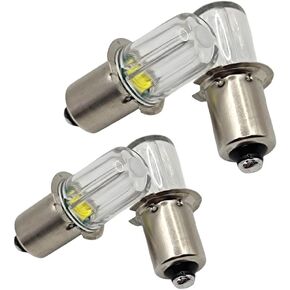P13.5S PR2 PR3 Led Bulb for 2.8 3V 2-Cell D Flashlight LED Flashlight Upgrade Replacement Bulb (4Pack)