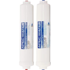 APEC Water Systems FILTER-SET-QUICK US Made Double Capacity Replacement Filter Set For Ultimate Series Reverse Osmosis Water Filter System Stage 1-2