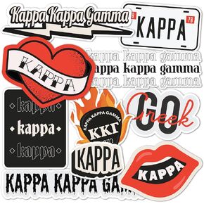 Desert Cactus Kappa Kappa Gamma Sticker Decal Laptop Water Bottle Car (Rock & Roll Sheet)