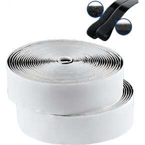 YL-1【2Inch X 16 Feet】Adhesive Hook and Loop Tape Roll Heavy Duty -Industrial Strength Self Adhesive,Sticky Strips Fastener, Indoor/Outdoor,Couch Cushions/Furniture (Black (2Inch X 16Feet))