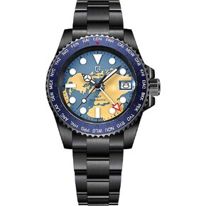 Pagani Design Watches for Men Automatic GMT NH34 PD1758 TMI Japan Movement Sapphire Glass Waterproof Watch