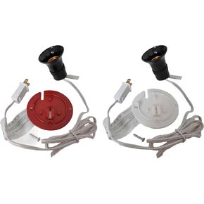 General Foam MB48 Replacement Medium Base Light Cord for Blow Mold Plastics (2 Pieces, red and White) for Your Halloween and Christmas