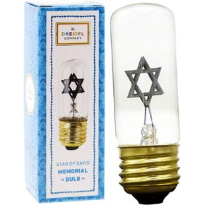 Neon Star Bulb Replacement for Yahrzeit Lamp Fixtures to Memorialize a Loved One