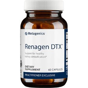 Metagenics Renagen DTX - Healthy Kidney Detoxification* - for Heart Health* - with Vitamin B6, Folate, Vitamin B12 & Cordyceps - Nutritional Supplement - Non-GMO - Gluten-Free - 60 Capsules