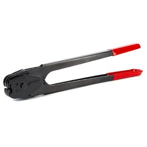 IDL Packaging C-3123 Double-Notched Front-Action Sealer/Crimper for 3/8" Steel Strapping - Durable Tool with Long Handle - Good for Horizontal and Vertical Operation - Heat-Treated Wearing Steel Parts