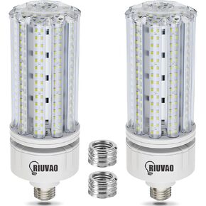 2 Pack 100W LED Corn Bulb, E26 /E39 Base Led Corn Light Bulb, Super Bright 15000lm 5000k Led Bulb, 1000W Equivalent CFL Metal Halogen HID Waterproof Led Corn Bulb for Outdoor Indoor Area Garage