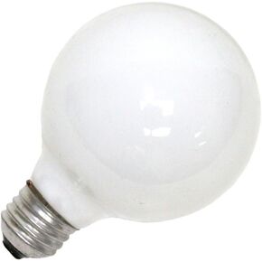 Sylvania 25-Watt Globe Light Bulb with Medium Base, Frosted