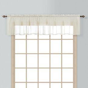 Batiste Semi-Sheer Window Curtain Panel, 54 by 72-Inch, White