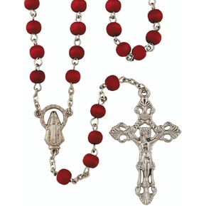 7mm Rose Scented Wood Rosary