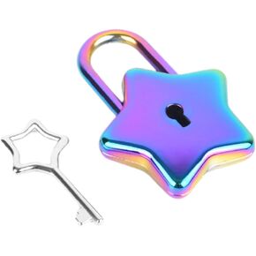 Laptop Padlock Small Padlocks with Key Star Padlock Star Shaped Padlock Star Shape Lock Decorative Padlock Star Lock for DIY Diary DIY Star Shape Padlock Small Locks with Keys