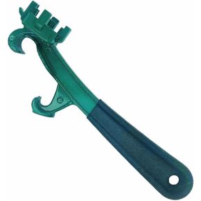 3 in 1 Bung Wrench 55 Gallon Tool for Steel Drum and Plastic Drum 10、15、20、30、55 Gallon Barrel Bung Wrench Lid Lifter Tool Bucket Opener Tool 5 Gallon Metal Pickle Bucket Opener Screw Lid (red)