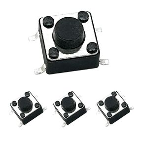 Tactile Tact Push Button Switch, 20 Pcs 6x6x5 mm Micro Momentary Tact Switch 4 Pin