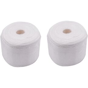 2-inch x 99-FT Non-Adhesive Woven Fiberglass Cloth Roll - Plain Weave Tape for Reinforcement, Repair, Insulation, and Molding Applications(2Pcs)