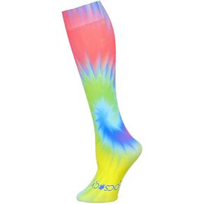 Hocsocx Psychedelic Tie Dye Socks Performance Liner Moisture-Wicking Protection for Field Hockey, Ice Hockey, and Soccer