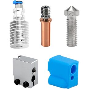 Upgrade High Temperature Hotend Bimetl Heatbreak Plated Copper Nozzle/Heater Block Compatible with 1.75mm Anycubic Vyper 3D Printer