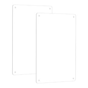 2 Pack of Aluminum Sheet Metal Film 8X12 Inch Covered with Protective Film Aluminum Metal Plate for Industrial and Crafting