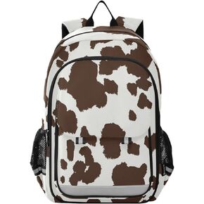 ALAZA Cow Print Laptop Backpack Purse for Women Men Travel Bag Casual Daypack with Compartment & Multiple Pockets