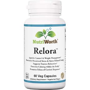 Relora - Stress & Weight Management Supplement. 300MG Vegetable Capsules - 60 Servings per Bottle.