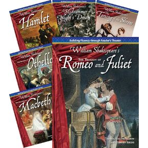 Teacher Created Materials - Reader's Theater: William Shakespeare - 8 Book Set - Grades 6-8 - Guided Reading Level O - V